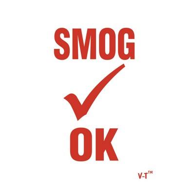 Static Cling Smog Inspection Stickers