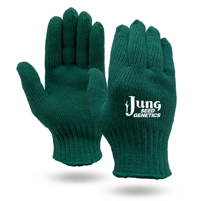 Green Knit Gloves