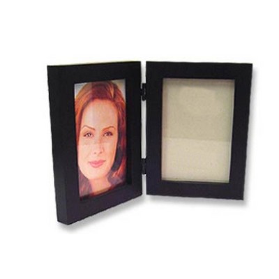 Black Simple Wood 4x6 Picture Frame - Double Folding Picture Frame