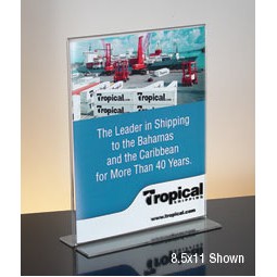 Vertical Clear Acrylic Sign Holder