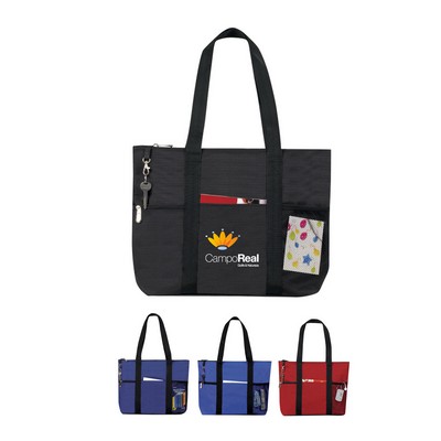 600 denier Zipper Travel Tote