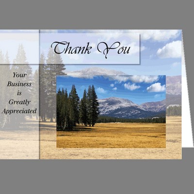 Thank You Mountains Greeting Card