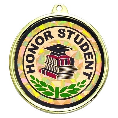 2¼" TM Series Academic Medal w/Honor Student Mylar Insert