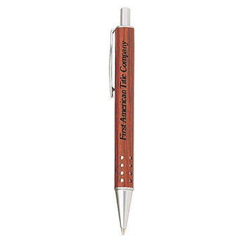 Legacy Genuine Rosewood w/ Satin Silver Brass Mechanical Pencil