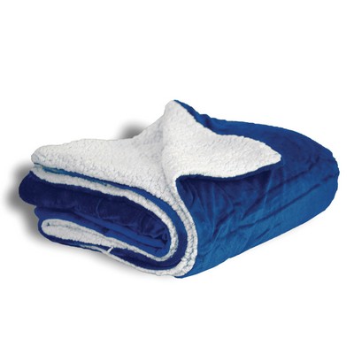 Royal Blue Sherpa Blanket