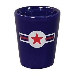 1 1/2 Oz. Cobalt Blue Ceramic Shot Glass