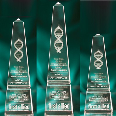 10" Crystal Obelisk Award