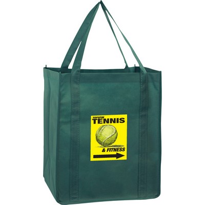 Non Woven Economy Buster Grocery Bag w/ 4 Color Process (13"x10"x15")