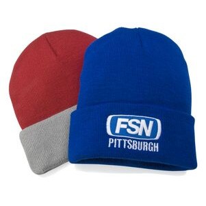 R-Series Solid Knit Beanie w/Cuff