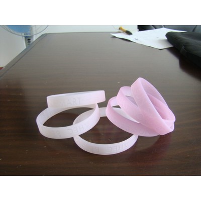 Silicone Debossed Wristband (Fluorescence)