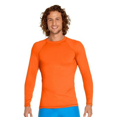 Adult Long Sleeve Rash Guard - Orange