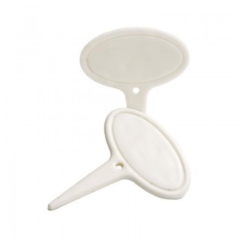 Oval Porcelain Cheese Markers (Set of 4)