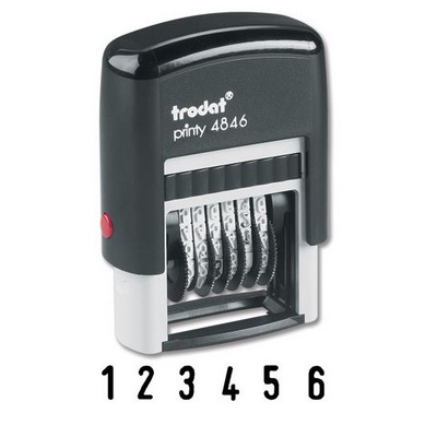 Ideal 6 Band Self-Inking Numberer Stamp (5/32" Characters)