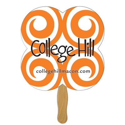 Clover Hand Fan Full Color (1 Side)