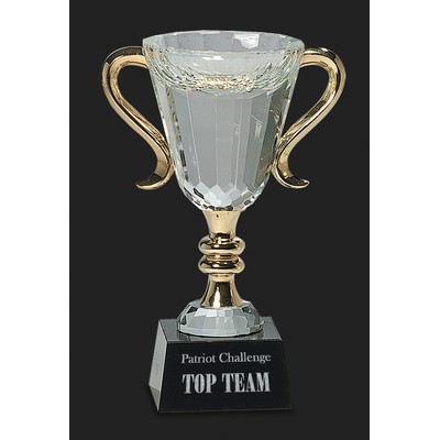 Victorious! M Crystal Cup Trophy Award M - 7 1/2'' H