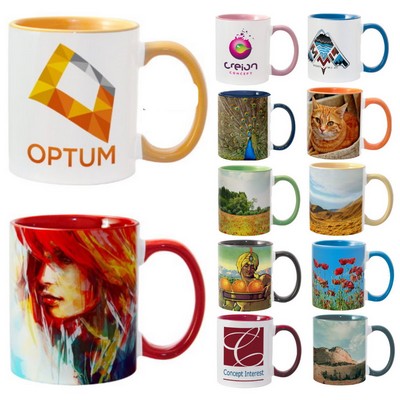 11oz. Color Combo Ceramic Mugs