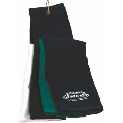 16"x25" Turkish Trifold Golf Colored Towel