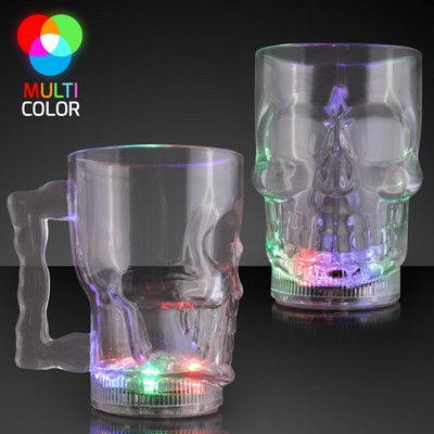 14 Oz. Light Up Skull Halloween Party Mug - BLANK