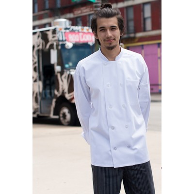 White Classic 65/35 Poly Cotton Twill Chef Coat (XS-XL)