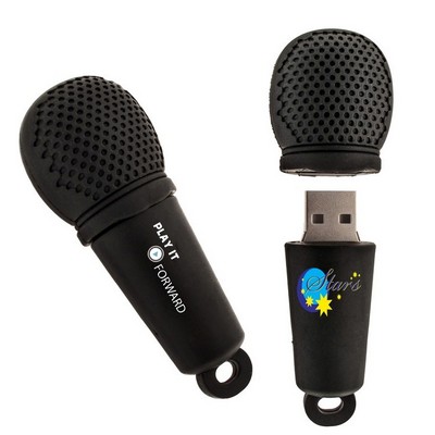 2GB PVC Microphone USB Drive