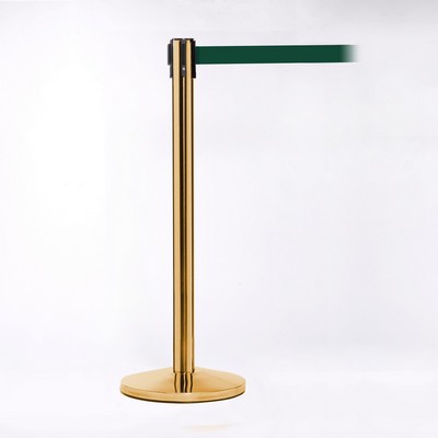 Crowd Control Polished Brass Pole for Belts