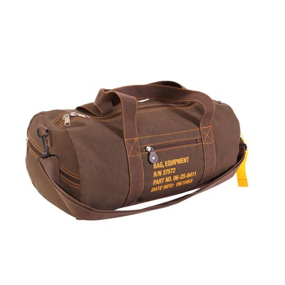 19" Brown Canvas Equipment Bag