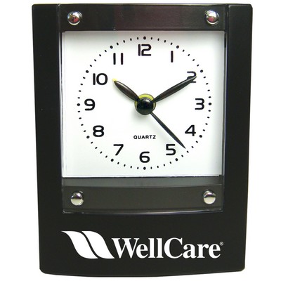 Square Desktop Alarm Clock (Black)