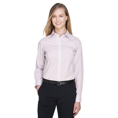 Devon and Jones Ladies' Crown Collection® Micro Tattersall Woven Shirt