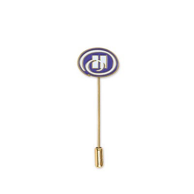 Soft Enamel Lapel Pin w/Scarf Pin (Up to 1")