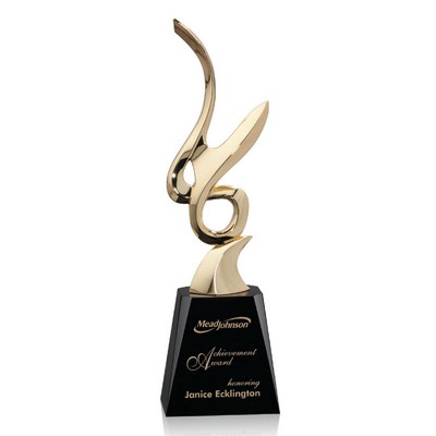 Tatiana Award - Gold/Black 12¼"