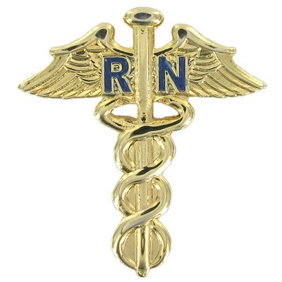 1" Nursing Caduceus Lapel Pin