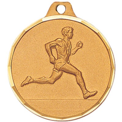 E Series Die Struck Track & Field Male Runner Medal