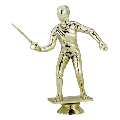 Male Fencing Trophy Figure