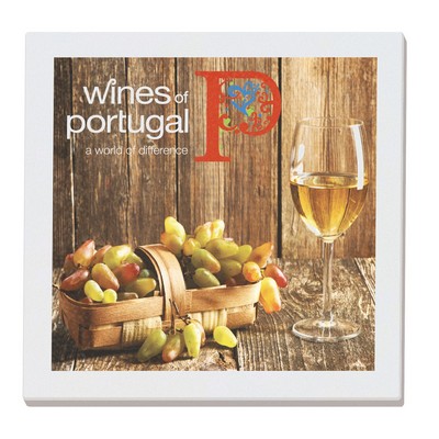 Absorbent Stone Coaster | Square | 4" x 4"