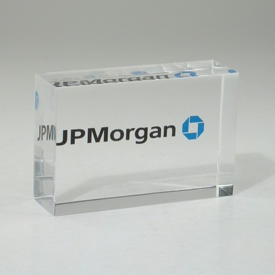 Rectangle Lucite® Embedment Award (3" x 2" x 1")