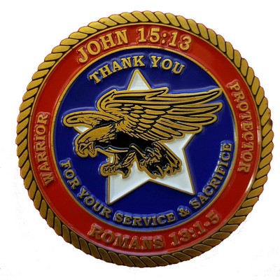 Custom Challenge Coin 1.75" Color 1-Side