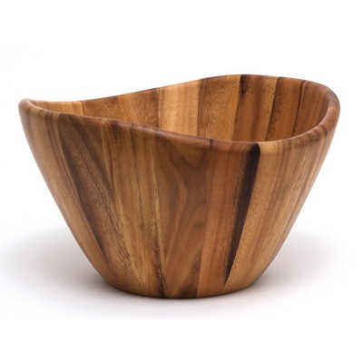 Lipper Acacia 12x7 Wave Bowl