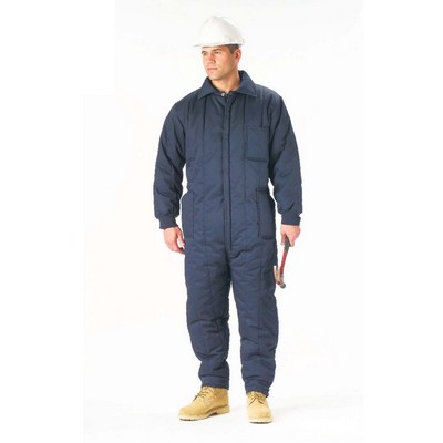 Adult Navy Blue Insulated Coveralls (4X-Large)