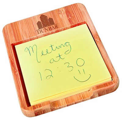 Bamboo Memo Pad Holder