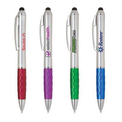 Textured Grip Plastic Stylus Pen