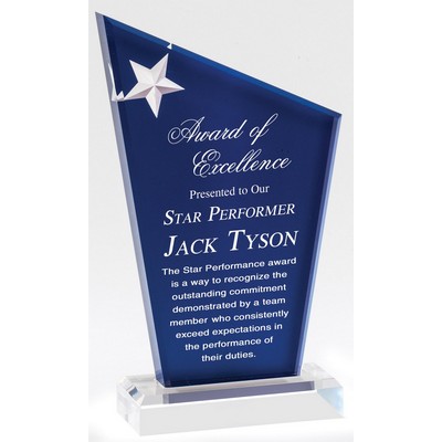 Acrylic Peak Star Award, 7 3/4"H