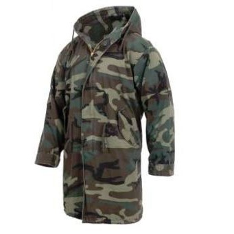 Woodland Camo Vintage M-51 Fishtail Parka Coat