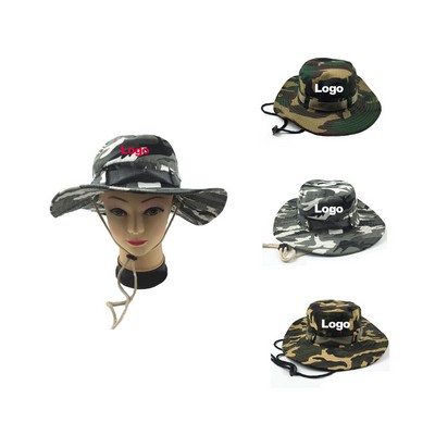 Military Camouflage Fishing Boonie Hat Hunting Bucket Hats