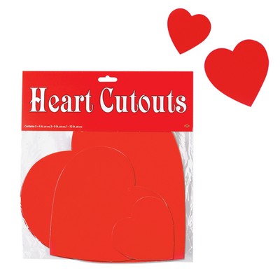 Printed Heart Cutouts