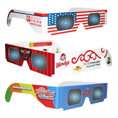 3D Fireworks/Diffraction Glasses/Lazer Shades - CUSTOM PRINTED