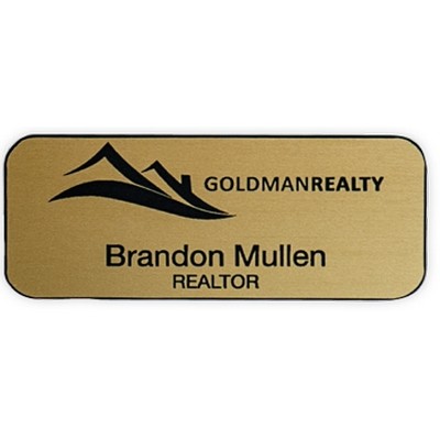 Engraved Plastic Name Badge - 3" x 1 1/4"