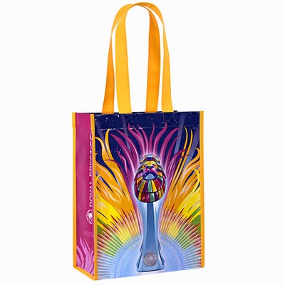 Custom Full-Color Laminated Non-Woven Promotional Tote Bag 9"x12"x4.5"