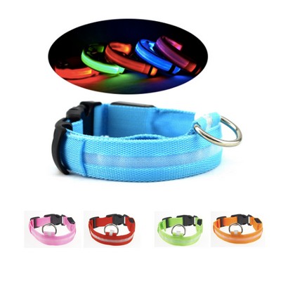 Pet Dog Collar Night Safety LED Light-up