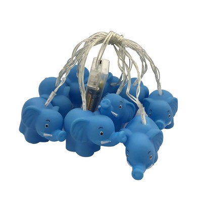 10 Elephant Led String Lights