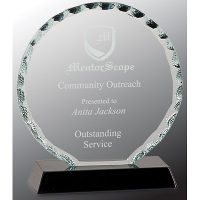 Round Facet Glass Award